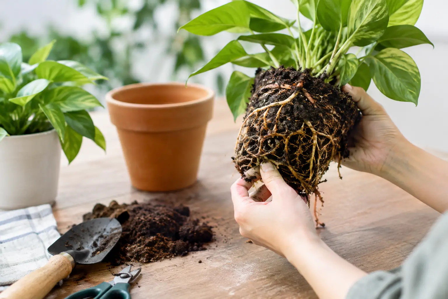 植栽根腐怎麼救？從爛根判斷到換盆復活