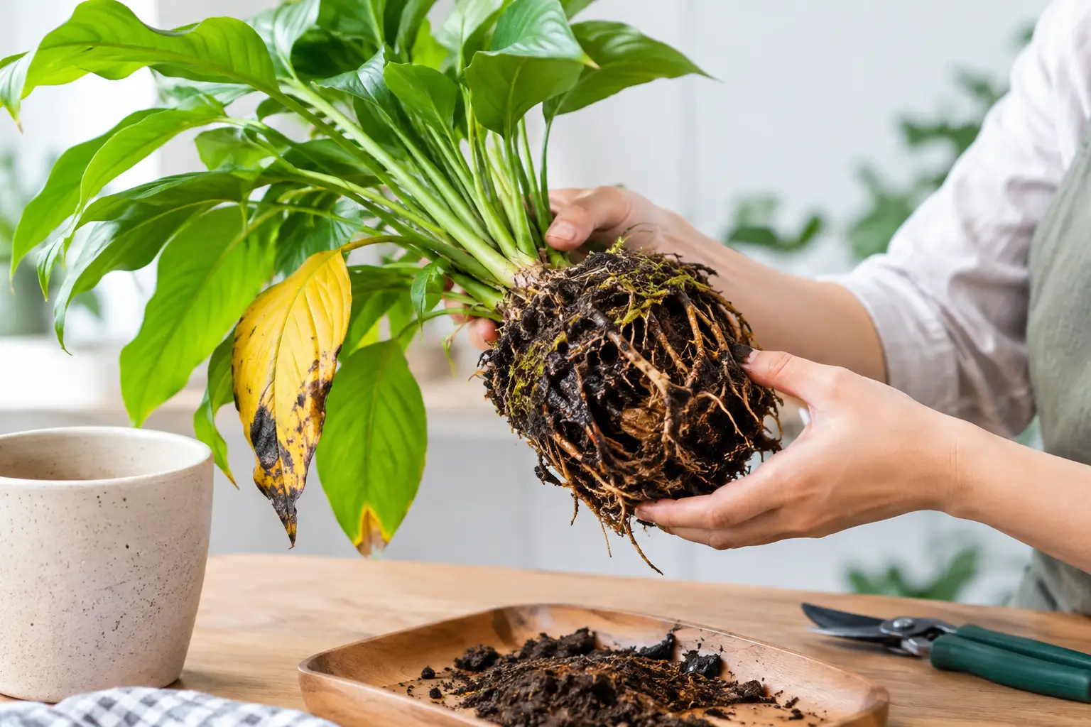 植物根腐爛怎麼判斷？從葉片警訊到脫盆檢查的自救方法