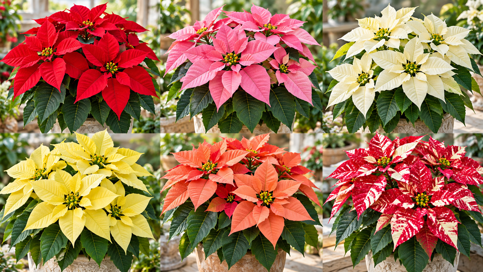 一品紅（聖誕紅）有幾種顏色？認識常見品種、花色分類與種植技巧